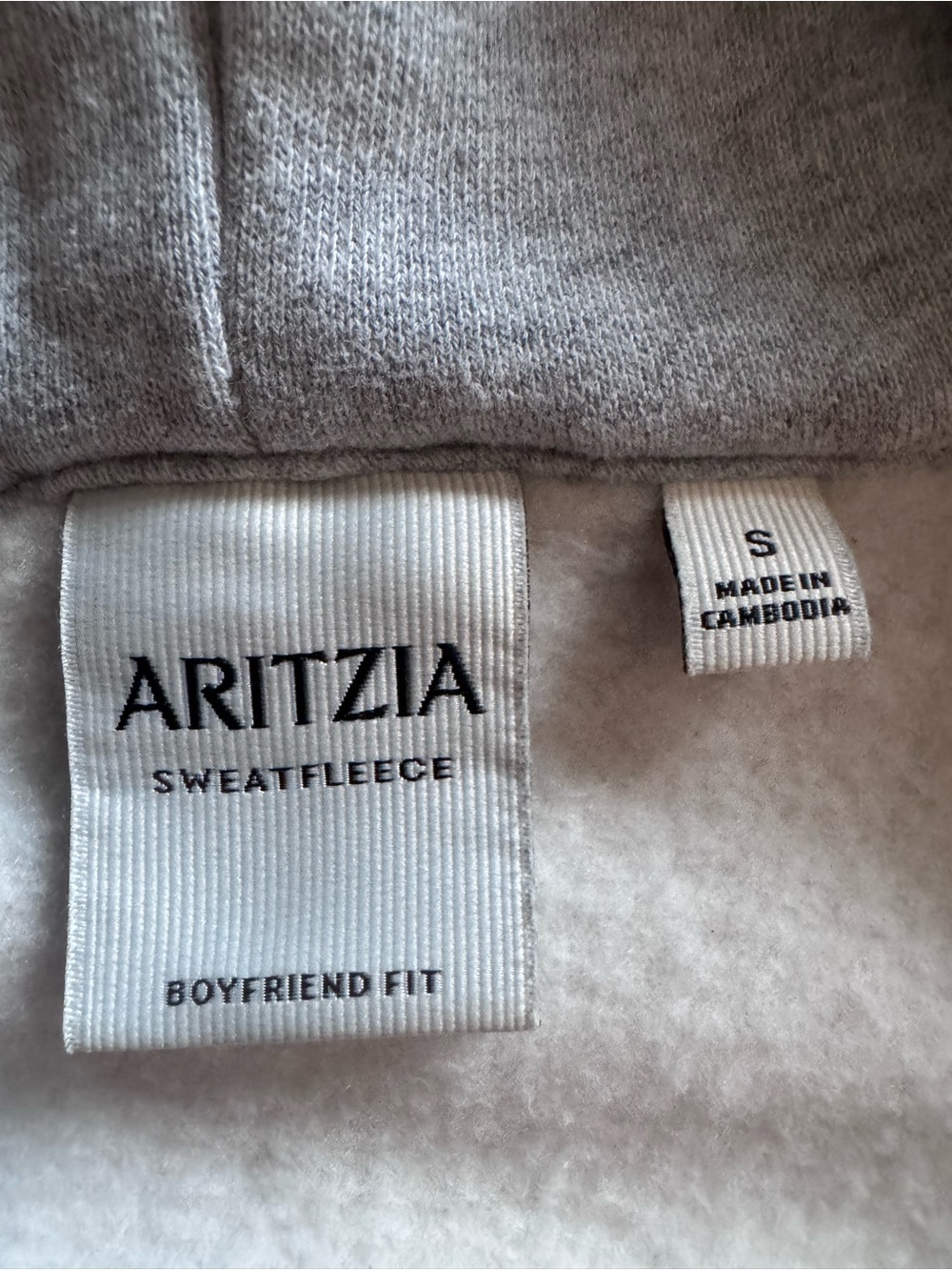 Aritzia cozy sweat fleece boyfriend boxy zip hoodie - Picture 8 of 13